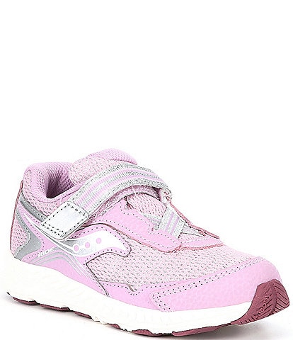 Saucony Girls' Ride 10 Jr Leather And Mesh Running Shoes (Toddler)