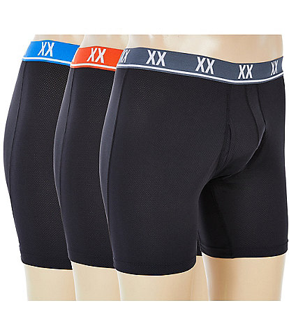 Saxx Essential Performance Mesh Boxer Brief Fly 3-Pack