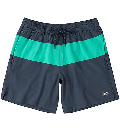 SAXX  Oh Buoy 2N1 Color Block 7" Inseam Volley Swim Trunks