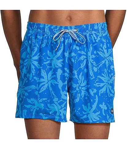 SAXX 5#double; Splash Palms Volley Swim Trunks