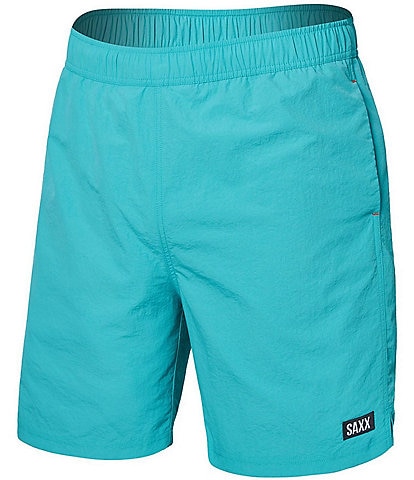SAXX Go Coastal Solid Two-In-One 7#double; Inseam Volley Shorts