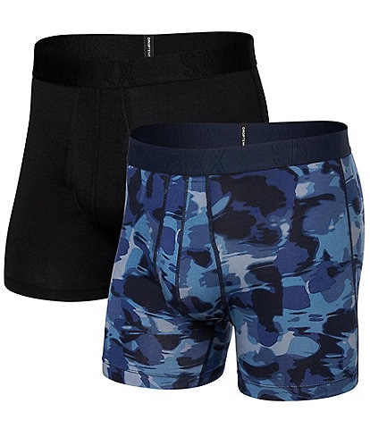 SAXX DropTemp™ Cooling Daybreak Camouflage/Solid 5" Inseam Boxer Briefs 2-Pack