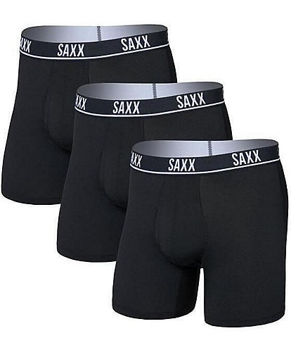 Saxx Essential Performance Mesh Boxer Brief Fly 3-Pack