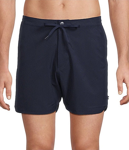 SAXX HarborMaster 2N1 Check Please 5#double; Inseam Solid Swim Trunks