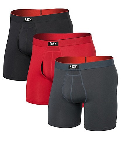 SAXX Multi-Sport Mesh 6" Inseam Boxer Briefs 3-Pack