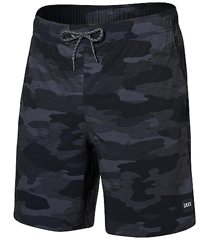 SAXX Multi-Sport Two-In-One Tranquil Camouflage 7#double; Inseam Lounge Shorts