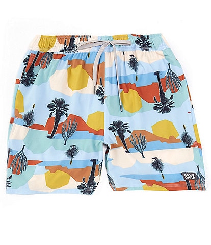SAXX Oh Buoy Two-In-One Baja Bound 7#double; Inseam Volley Shorts