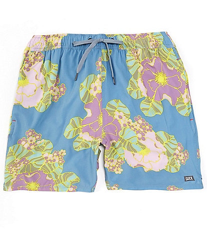 SAXX Oh Buoy Two-In-One Big Bloom 7" Inseam Volley Shorts