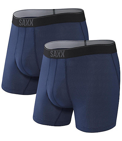 SAXX Quest Quick-Dry Mesh 5#double; Inseam Boxer Briefs 2-Pack