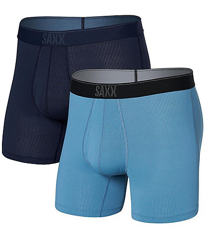 SAXX Quest Quick-Dry Mesh 5" Inseam Boxer Briefs 2-Pack