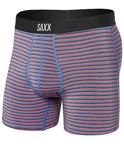 SAXX Ultra Super Soft Relaxed Fit Microstripe 5#double; Inseam Boxer Briefs