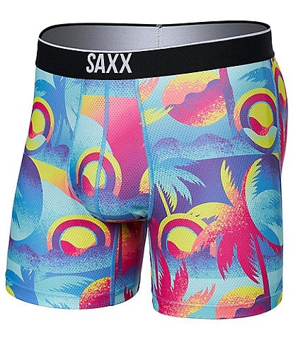 SAXX Volt Slim Fit Printed 5#double; Inseam Boxer Briefs