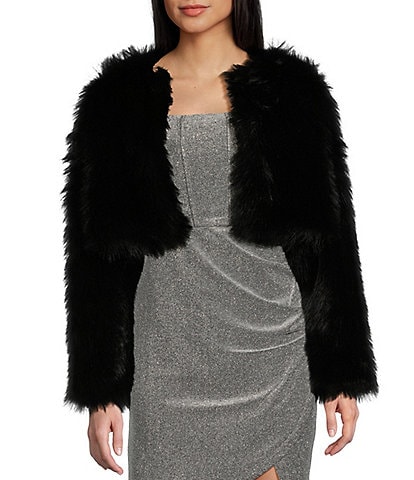 Say What Long Sleeve Faux Fur Jacket