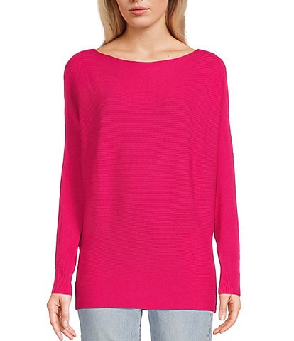 Say What Ribbed Dolman Sleeve Sweater