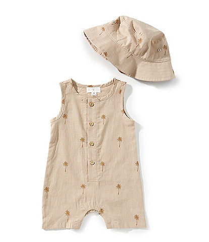Scene&Heard Baby Boys 3-24 Months Palm Tree Sleeveless Shortall