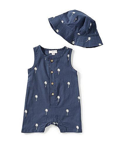 Scene&Heard Baby Boys 3-24 Months Palm Tree Sleeveless Shortall