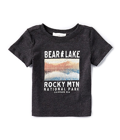 Scene&Heard Baby Boys 3-24 Months Round Neck Bear Lake Graphic T-Shirt