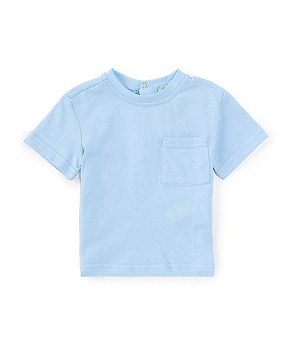 Scene&Heard Baby Boys 3-24 Months Round Neck Short Sleeve Front Pocket T-Shirt