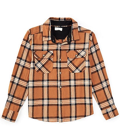 Scene&Heard Big Boys 8-20 Long Sleeve Plaid Sport Shirt