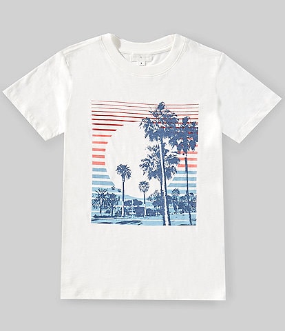 Scene&Heard Big Boys 8-20 Palm Tree Screen Print T-Shirt