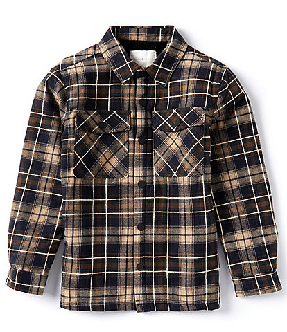 Scene&Heard Big Boys 8-20 Plaid Shacket