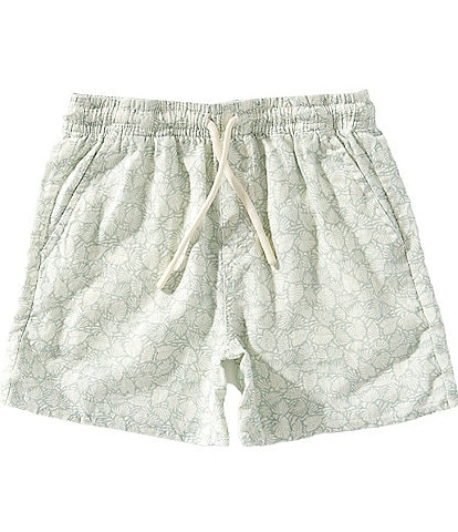 Scene&Heard Big Boys Palm Leaf Print Pull On Shorts