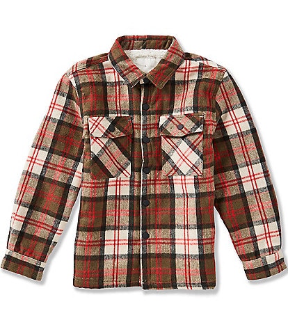 Scene&Heard Big Boys Plaid Sherpa Lined Shacket