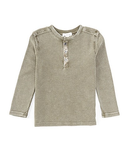 Scene&Heard Little Boys 2T-7 Long Sleeve Thermal Henley T-Shirt