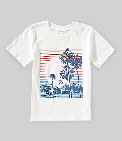 Scene&Heard Little Boys 2T-7 Palm Tree Screen Print T-Shirt