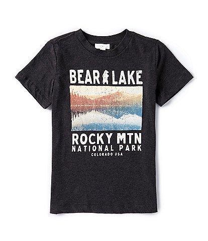 Scene&Heard Little Boys 2T-7 Short Sleeve Bear Lake Graphic T-Shirt