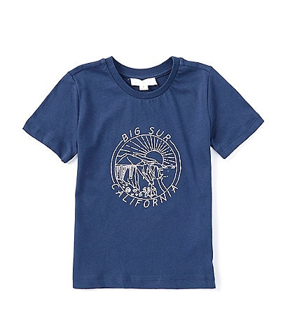 Scene&Heard Little Boys 2T-7 Short Sleeve Big Sur Screen Print Graphic T-Shirt