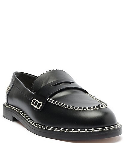 Schutz Christie Leather Slip-On Loafers