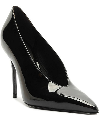 Schutz Claudia Patent Leather Pointed Toe Pumps