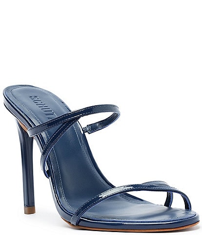 Schutz Diana Patent Leather Dress Slide Sandals