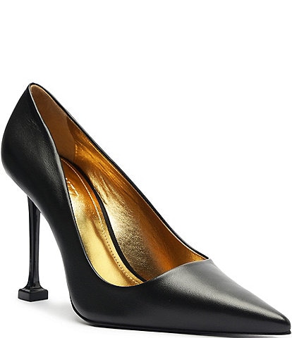 Schutz Firenze Leather Pointed Toe Pumps