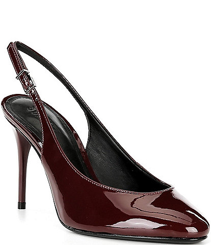 Schutz Geraldine Patent Leather Slingback Pumps