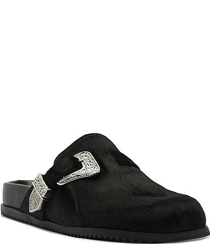 Schutz Grace Hair Calf Clogs