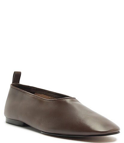 Schutz Hadley High Vamp Leather Ballet Flats