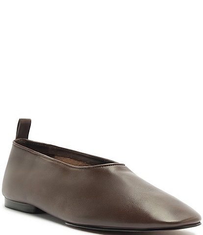Schutz Hadley High Vamp Leather Ballet Flats
