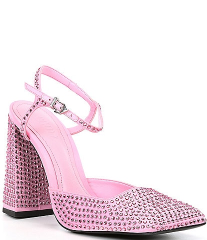 Schutz Jaycie Rhinestone Embellished Mary Jane Pumps