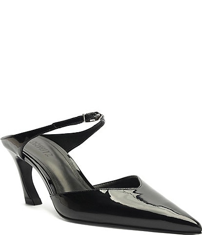 Schutz Laurie Patent Leather Mules
