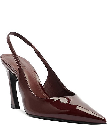 Schutz Lexi Patent Leather High Heel Slingback Pumps