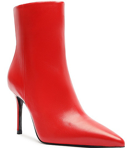 Schutz Mikki Leather Dress Booties