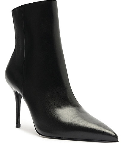 Schutz Mikki Leather Dress Booties