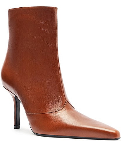 Schutz Raffaela Stiletto Leather Booties