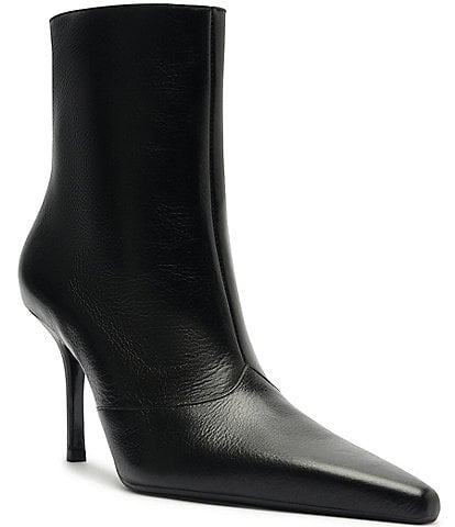 Schutz Raffaela Stiletto Leather Booties