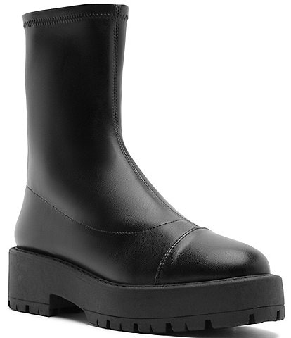 Schutz Rita Back Zipper Platform Booties