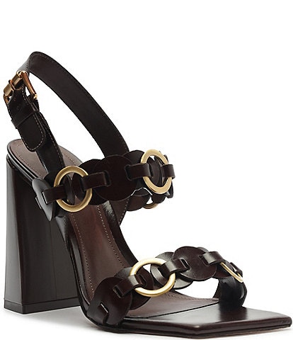 Schutz Selina Leather Dress Sandals