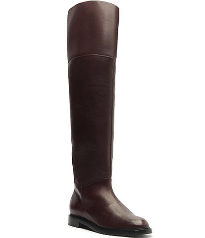 Dillards burgundy boots best sale