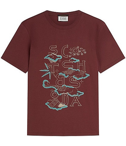 Scotch & Soda Front Artwork Short Sleeve T-Shirt